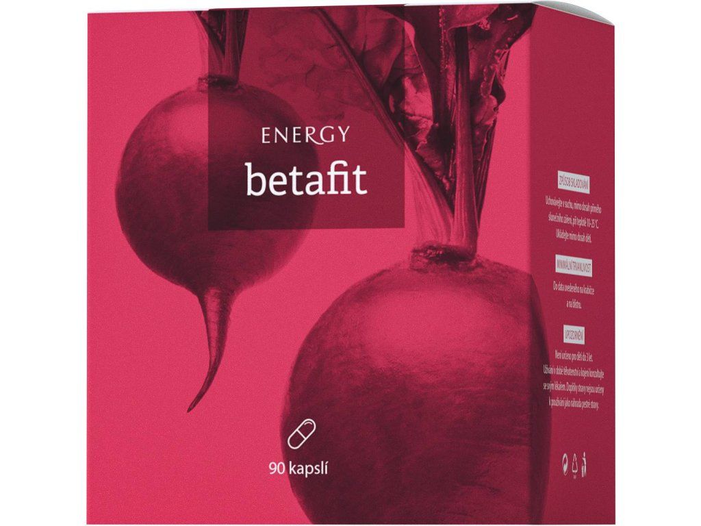 ENERGY Betafit – doplněk stravy, 90 kapslí s kopřivou, přesličkou a červenou řepou