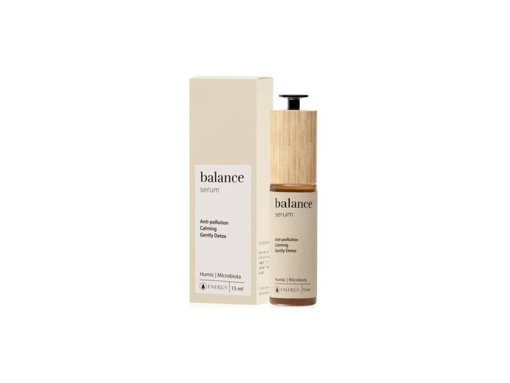 ENERGY Balance serum – pleťové sérum 15 ml s pumpičkou a krabička