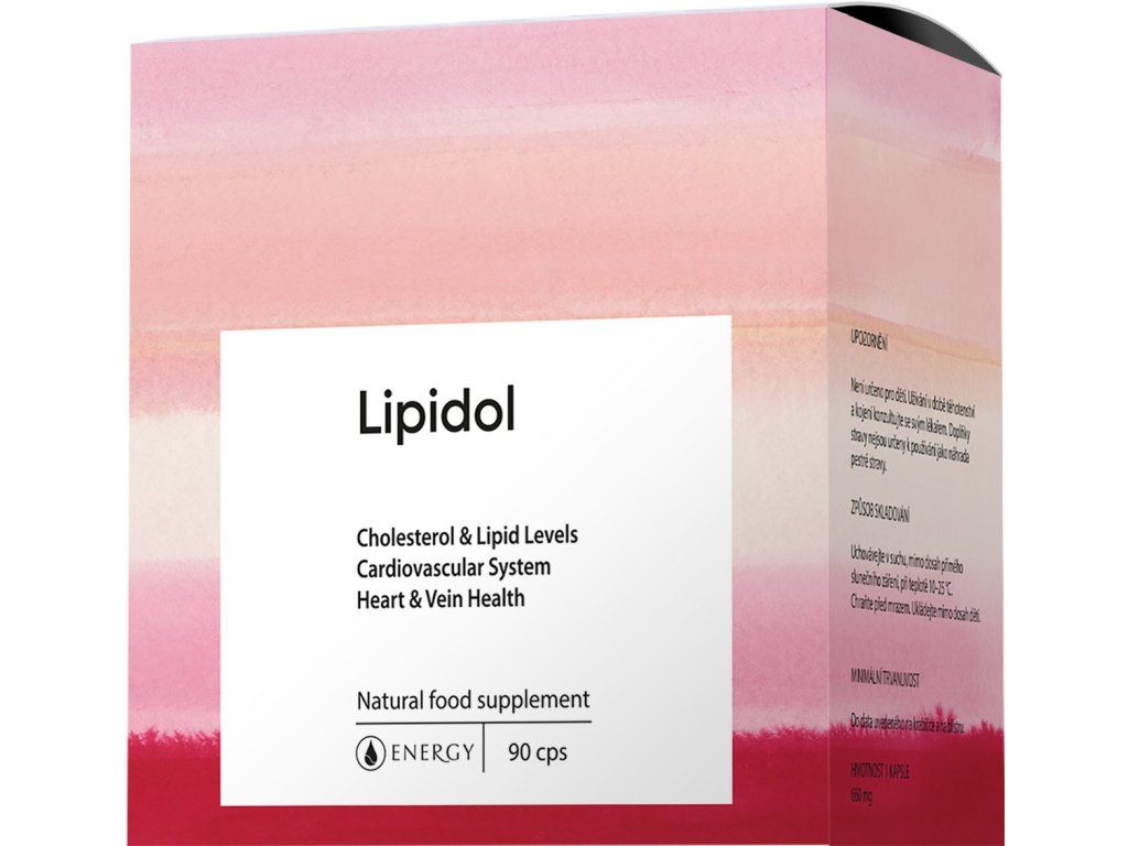 ENERGY Lipidol – doplněk stravy, 90 kapslí s česnekem a hlohem