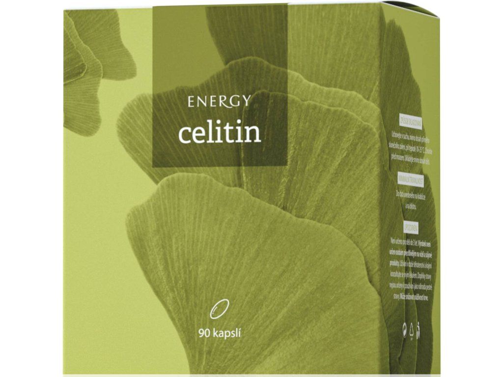ENERGY Celitin – 90 kapslí s lecitinem, jinanem dvoulaločným a pupečníkem asijským