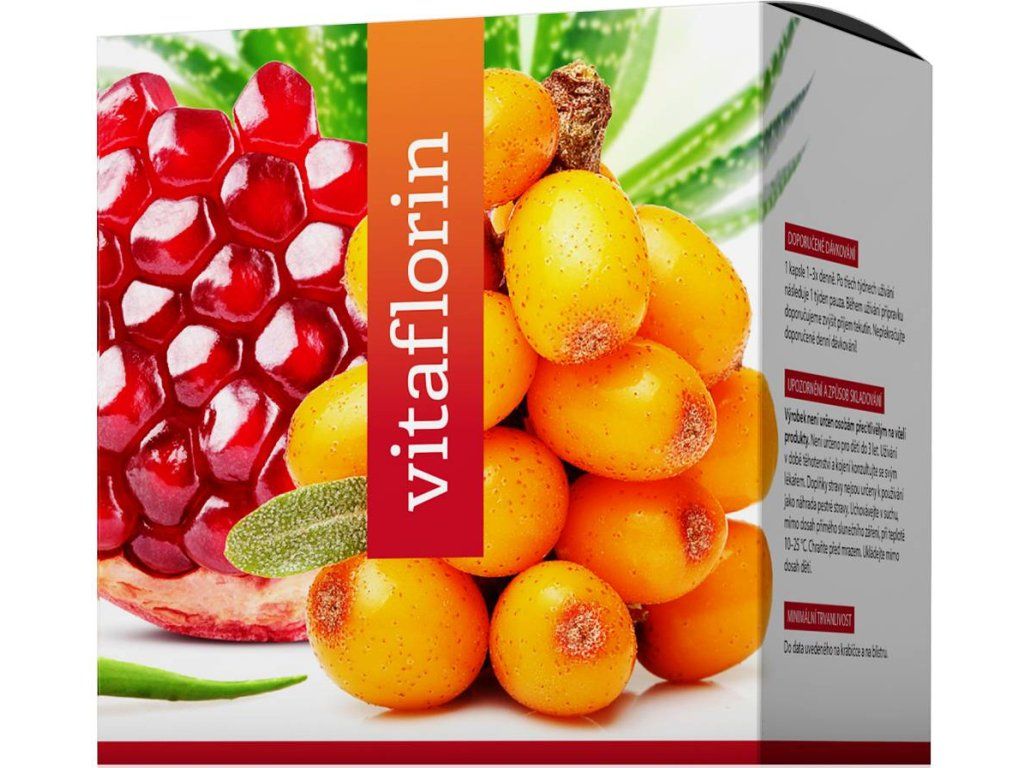 ENERGY Vitaflorin – doplněk stravy, 90 kapslí s rakytníkem a aloe vera