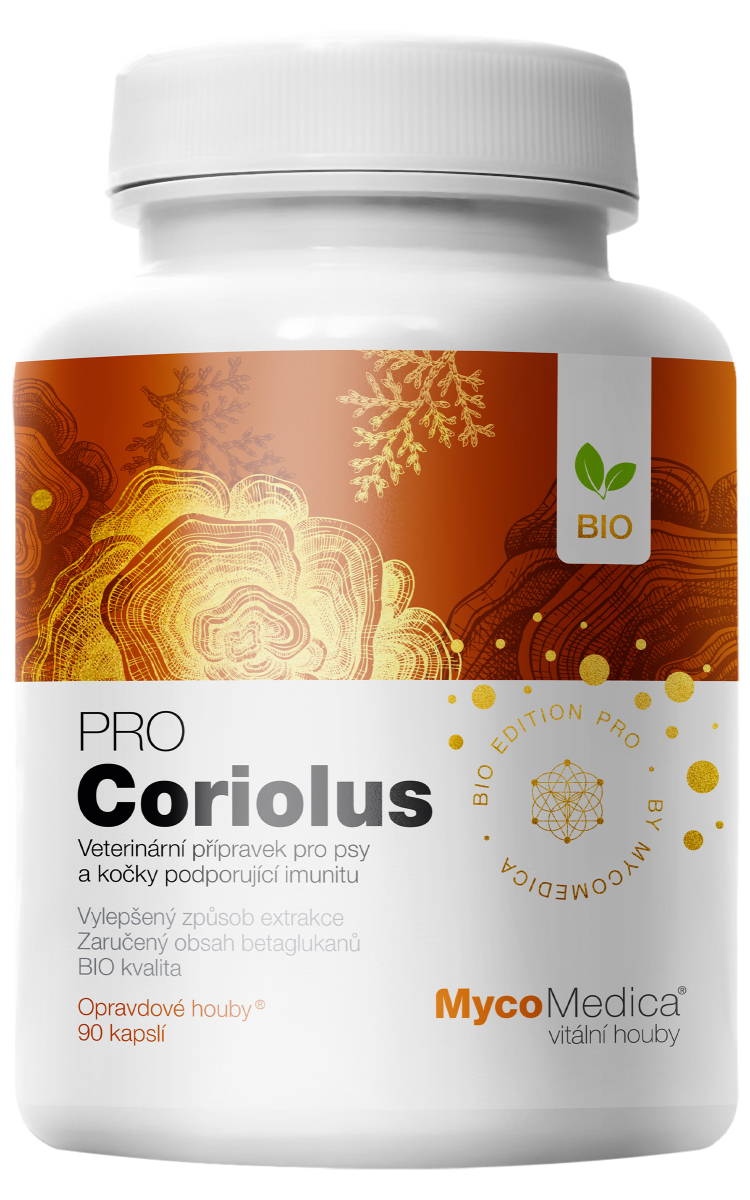 MycoMedica Coriolus PRO BIO extrakt outkovka pestrá 90 kapslí