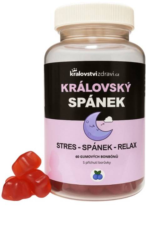 Královské želé pro podporu hlubokého spánku – ashwagandha a GABA gumové medvídky