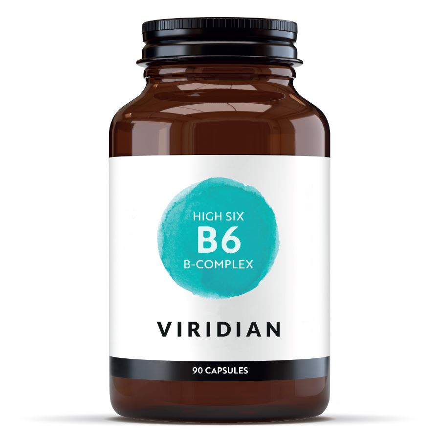 Viridian High Six B6 B-Complex 90 kapslí – doplněk stravy s vitamíny skupiny B a zesílenou dávkou vitamínu B6