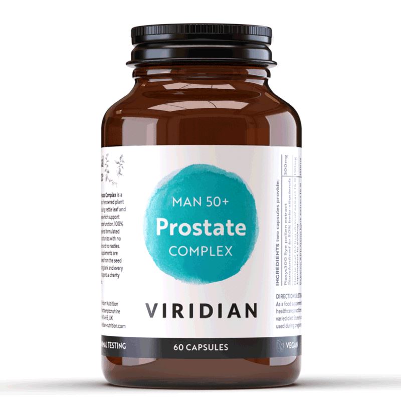Viridian Man 50+ Prostate Complex 60 kapslí – doplněk stravy pro muže nad 50 let