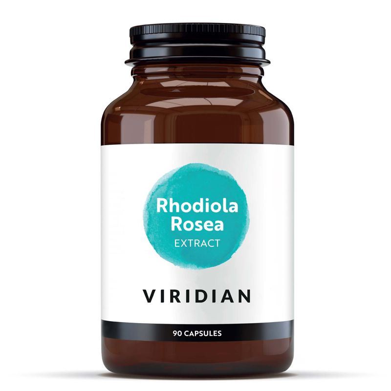Viridian Nutrition Rhodiola Rosea 90 kapslí – standardizovaný extrakt z kořene rozchodnice růžové