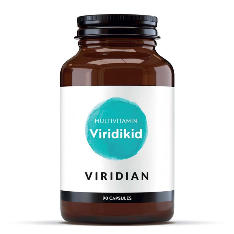 Viridian Viridikid Multivitamin 90 kapslí – doplněk stravy pro děti 3–14 let