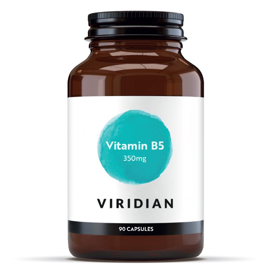 Viridian Vitamin B5 350 mg 90 kapslí – veganský doplněk stravy s kyselinou pantothenovou