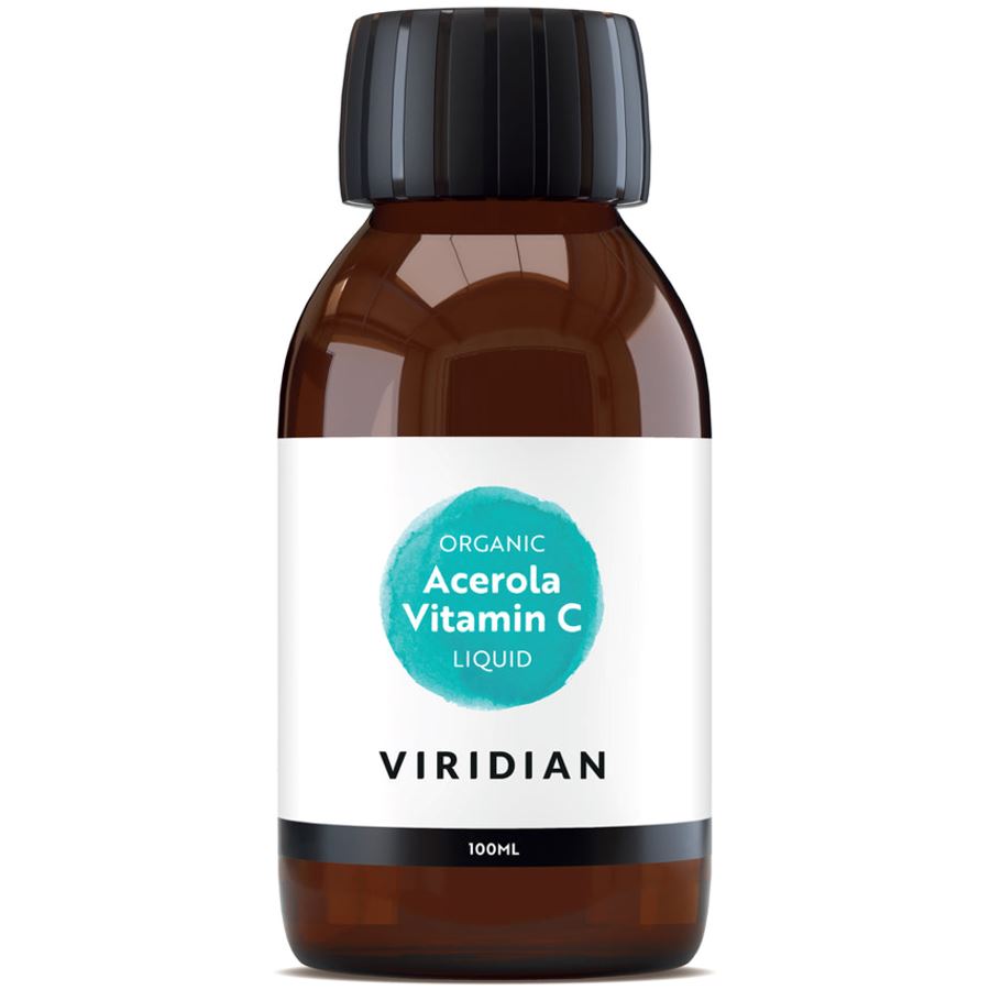 Viridian Acerola Vitamin C Liquid Organic 100 ml – BIO sirup s vitaminem C z aceroly