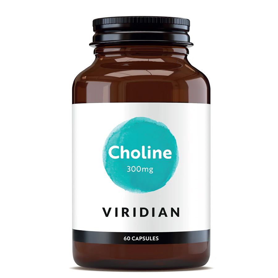 Viridian Nutrition Choline 300 mg – doplněk stravy s cholinem v kapslích