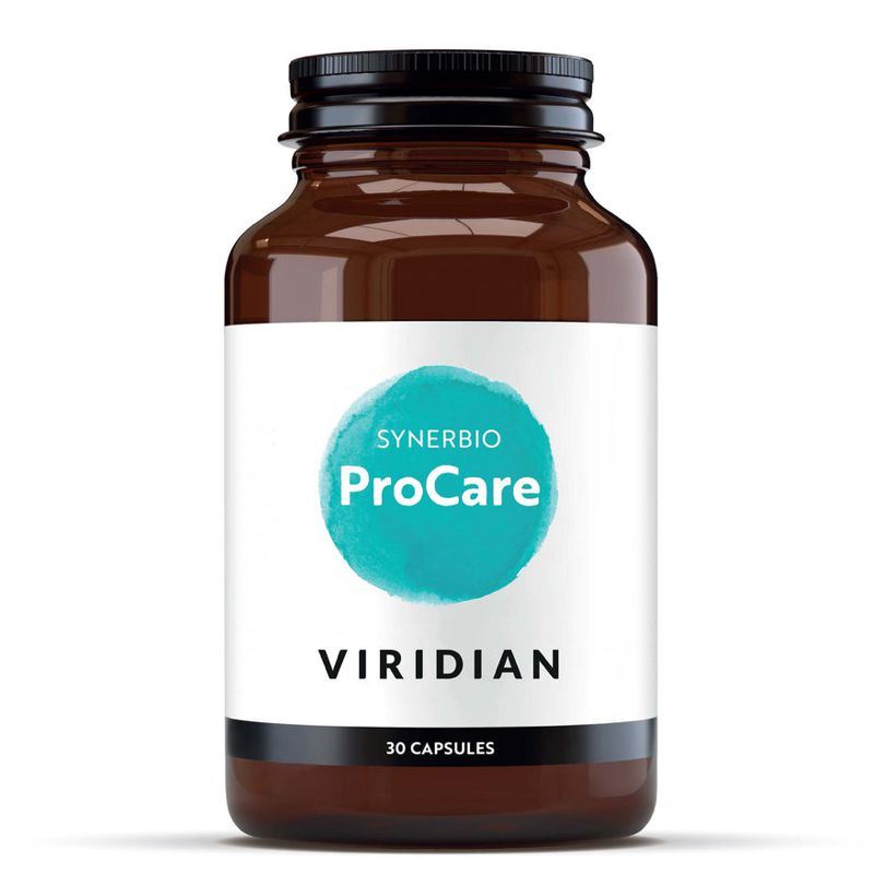 Viridian Nutrition Synerbio ProCare 30 kapslí – doplněk stravy se čtyřmi kmeny živých kultur