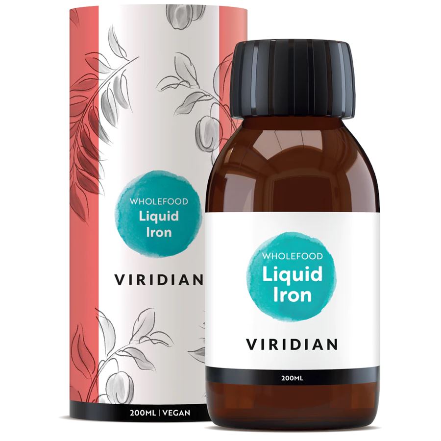 Viridian Nutrition Liquid Iron 200 ml – tekuté železo z Murraya koenigii s vitamínem C