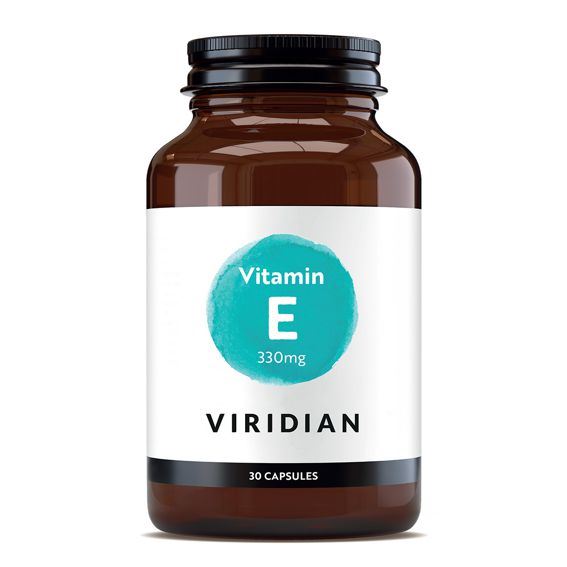 Viridian Vitamin E 330 mg 400 IU 30 kapslí – D-alfa-tokoferyl-sukcinát v kapslích