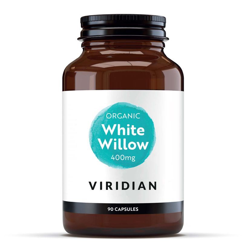 Viridian Nutrition White Willow Bark Organic 90 kapslí – BIO kůra z vrby bílé (Salix alba)