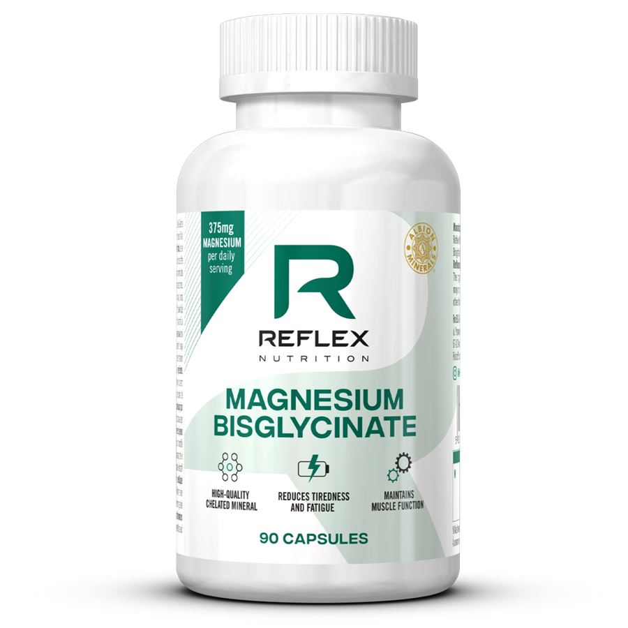 Reflex Nutrition Albion Magnesium 90 kapslí – bisglycinát hořečnatý, 125 mg hořčíku v kapsli