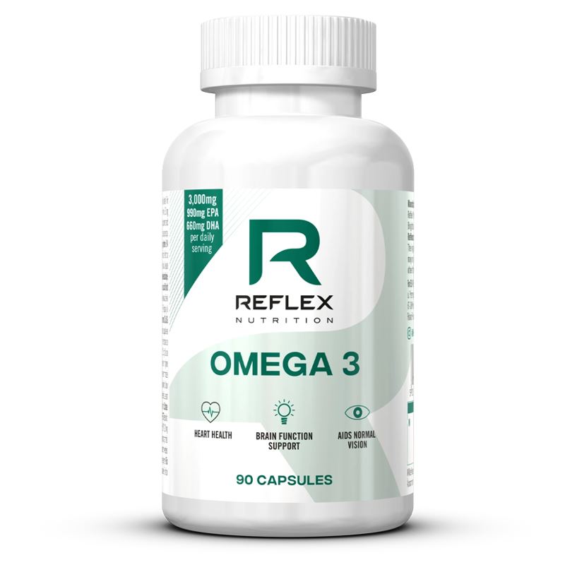 Reflex Nutrition Omega 3 90 kapslí – rybí olej s 990 mg EPA a 660 mg DHA v denní dávce