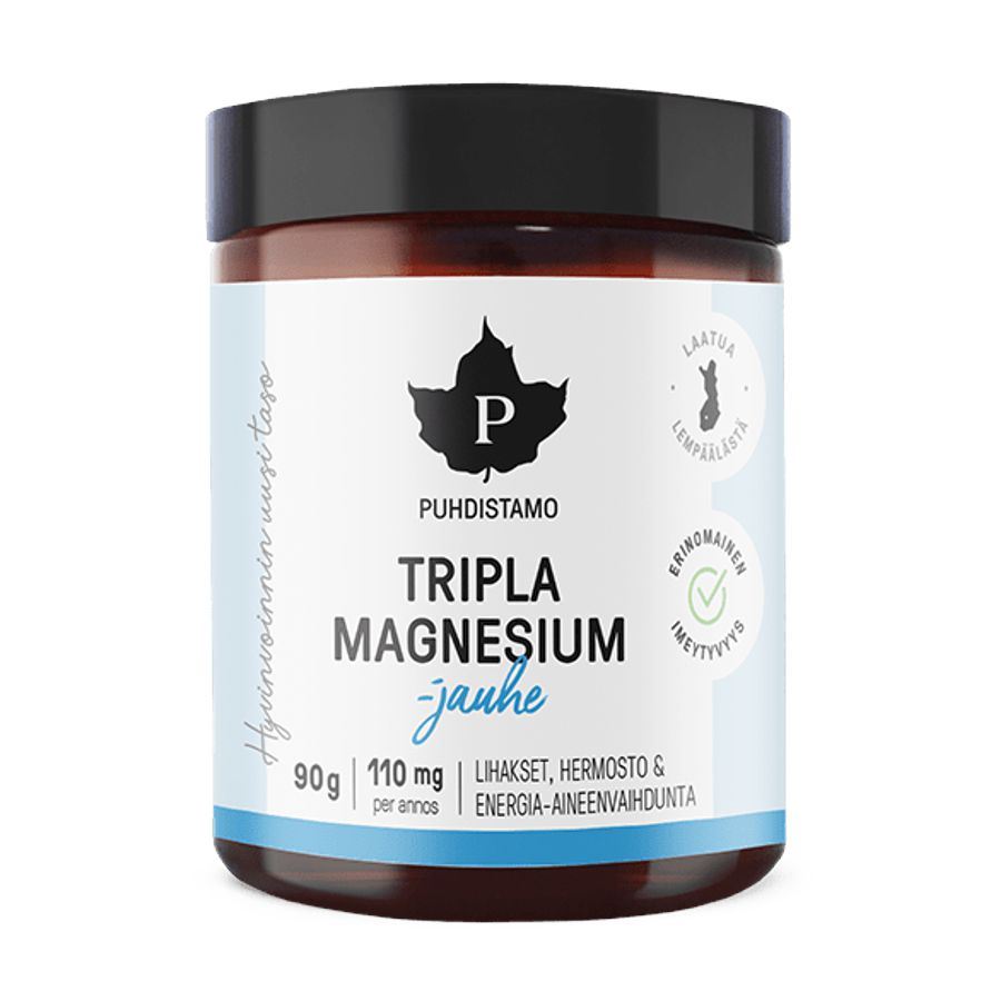 Puhdistamo Triple Magnesium – hořčík ve třech chelátových formách, doplněk stravy