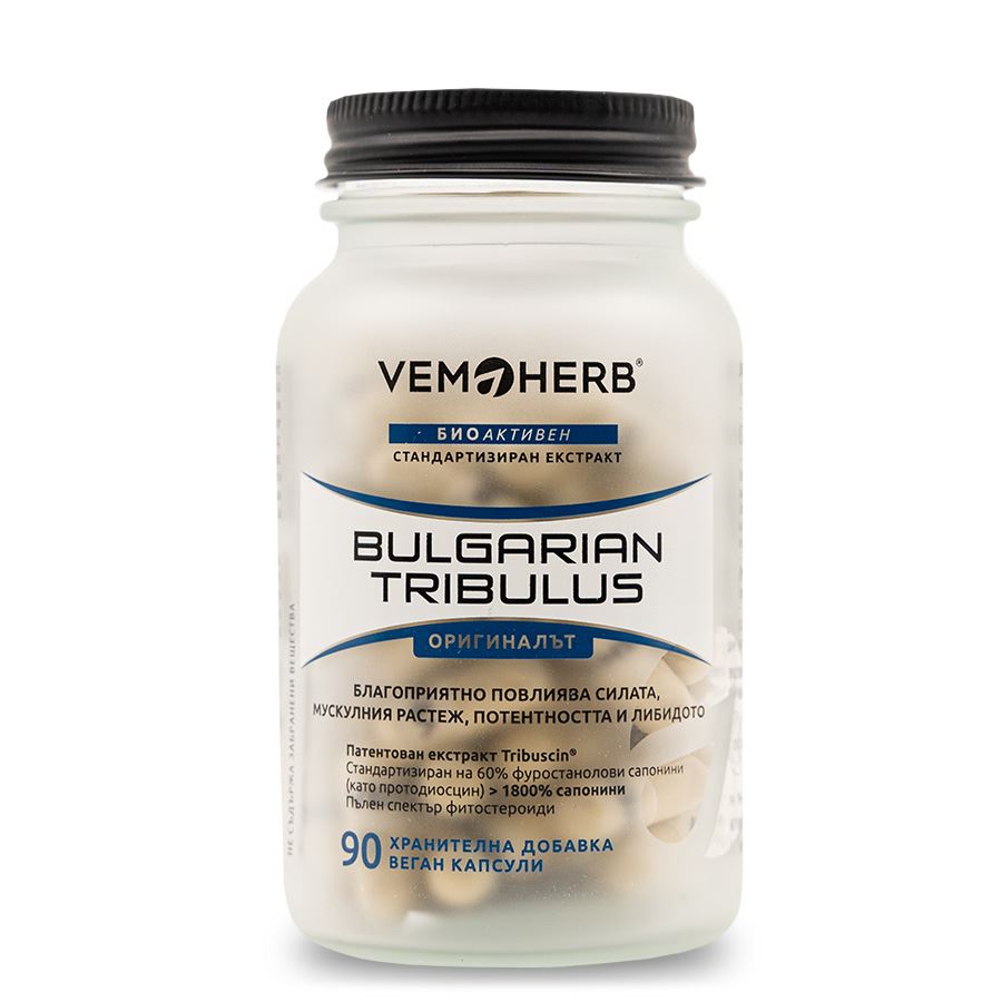 VemoHerb Tribulus Terrestris 90 kapslí – bulharský extrakt Tribuscin s 60 % protodioscinu