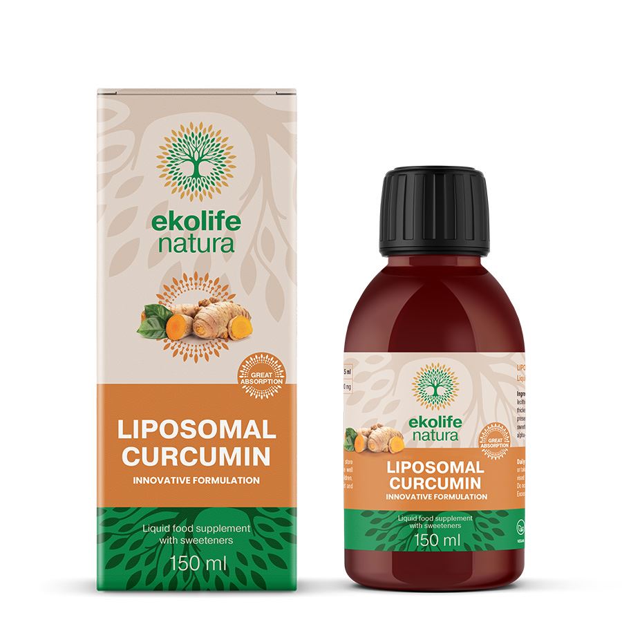 Ekolife Natura Liposomal Curcumin 150 ml – tekutý lipozomální kurkumin, doplněk stravy