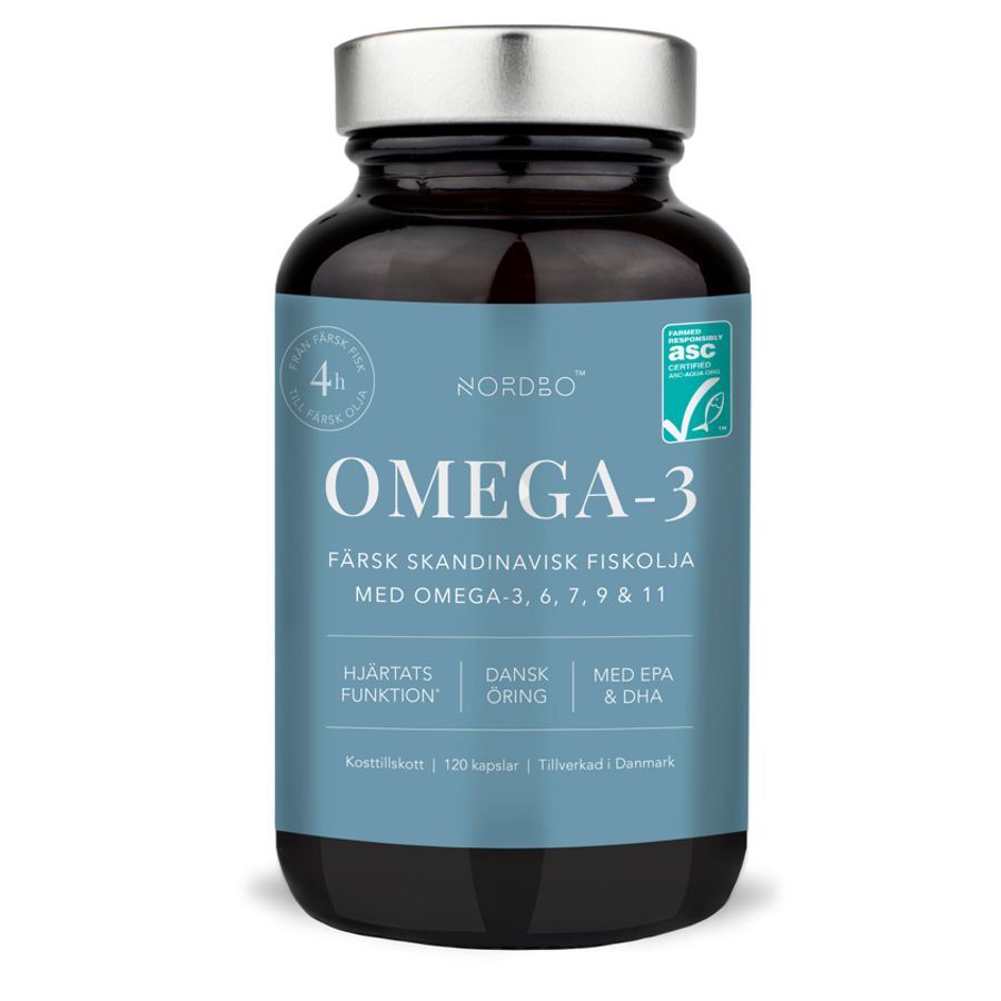 Nordbo Scandinavian Omega-3 Trout Oil 120 kapslí – rybí olej z dánského pstruha