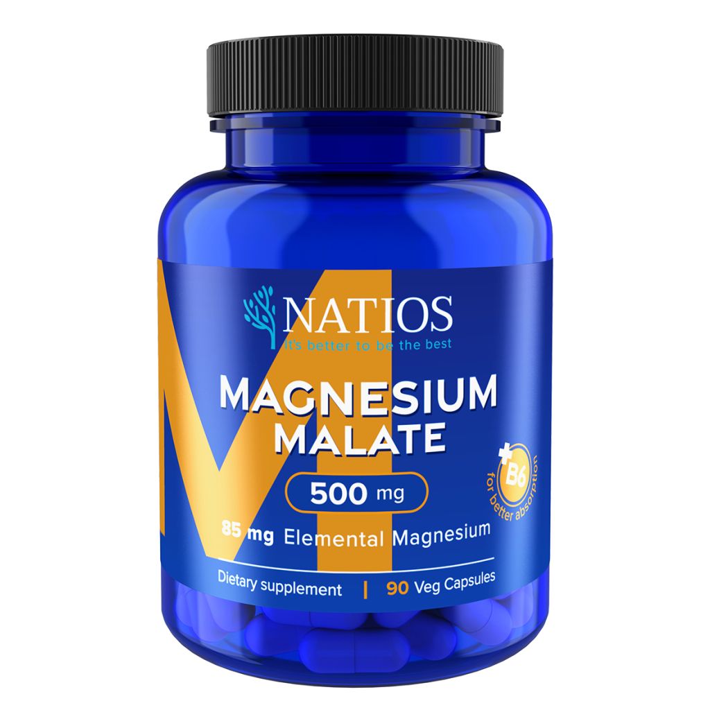 NATIOS Magnesium Malate hořčík s vitaminem B6