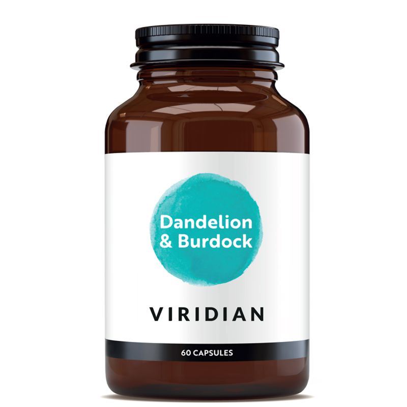 Viridian Dandelion with Burdock 60 kapslí – kořen pampelišky lékařské a lopuchu většího