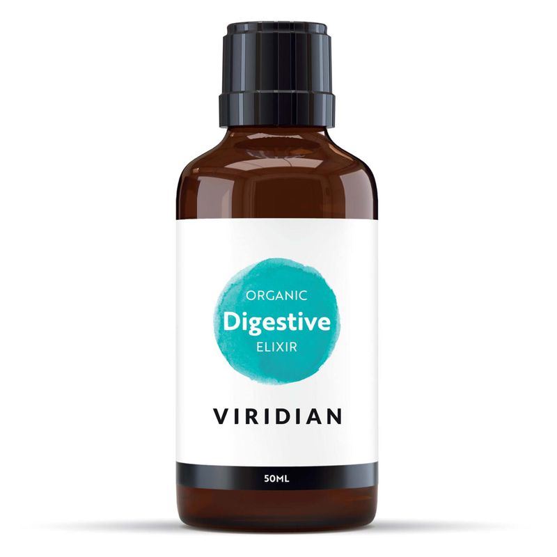 Viridian Nutrition Digestive Elixir Organic 50 ml – BIO bylinná tinktura s proskurníkem, mátou a fenyklem