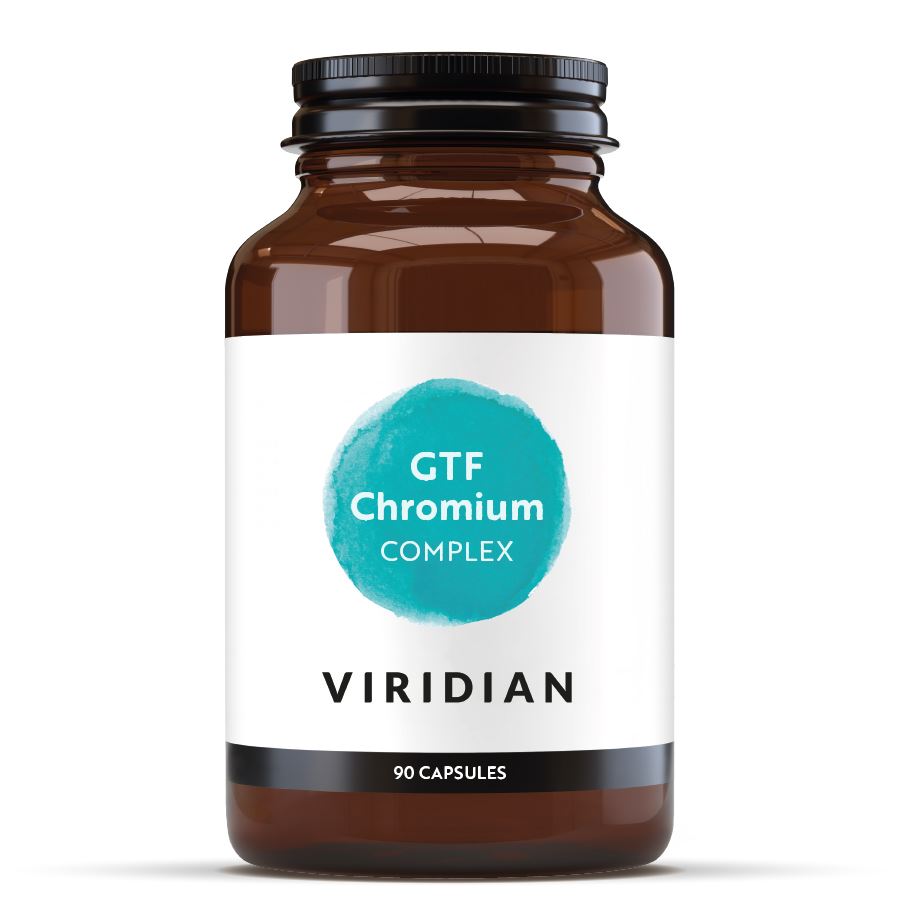 Viridian Nutrition G.T.F. Chromium Complex 90 kapslí – chrom, zinek a kyselina alfa lipoová