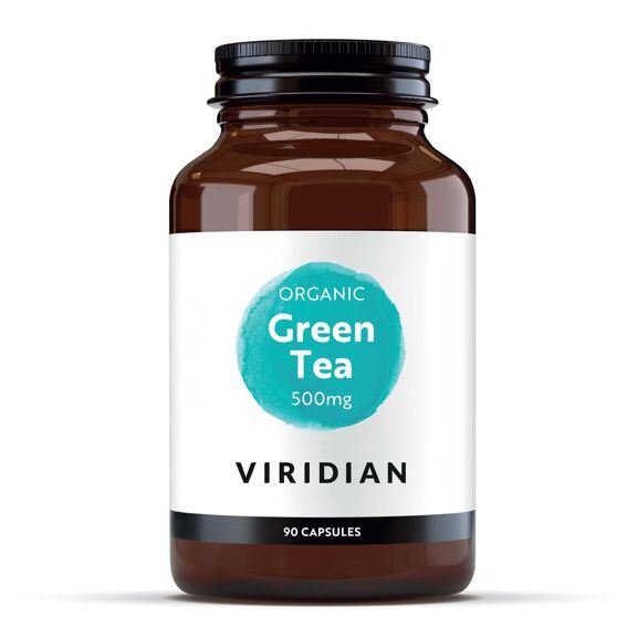 Viridian Green Tea Organic 90 kapslí – BIO zelený čaj 500 mg v kapsli