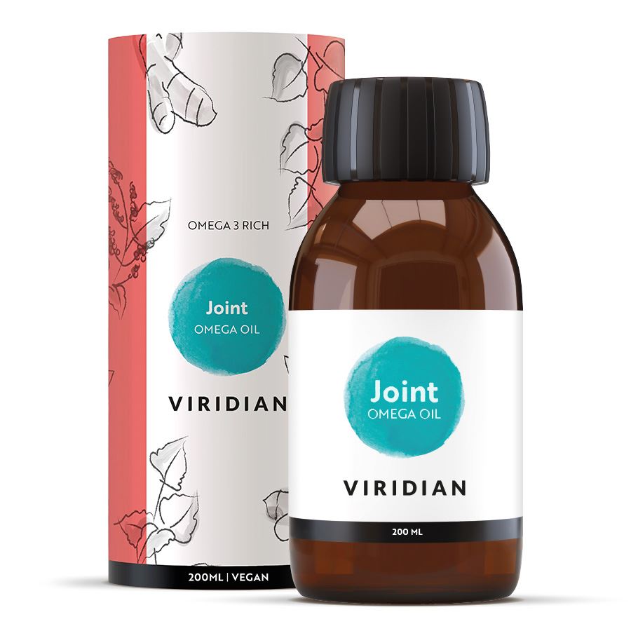 Viridian Nutrition Joint Omega Oil 200 ml – veganská směs rostlinných olejů s omega-3, 6 a 9