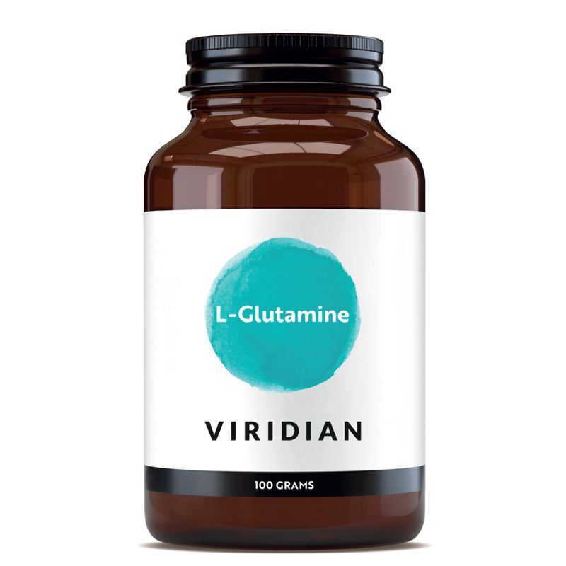 Viridian L-Glutamine Powder 100 g – práškový L-glutamin ve volné formě, doplněk stravy