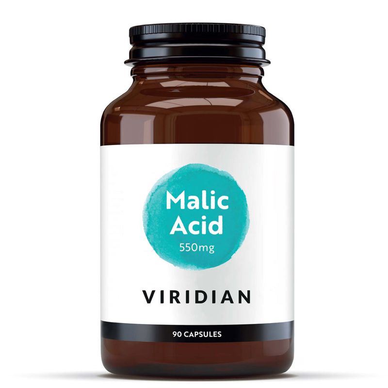 Viridian Malic Acid 90 kapslí – doplněk stravy s kyselinou jablečnou 550 mg