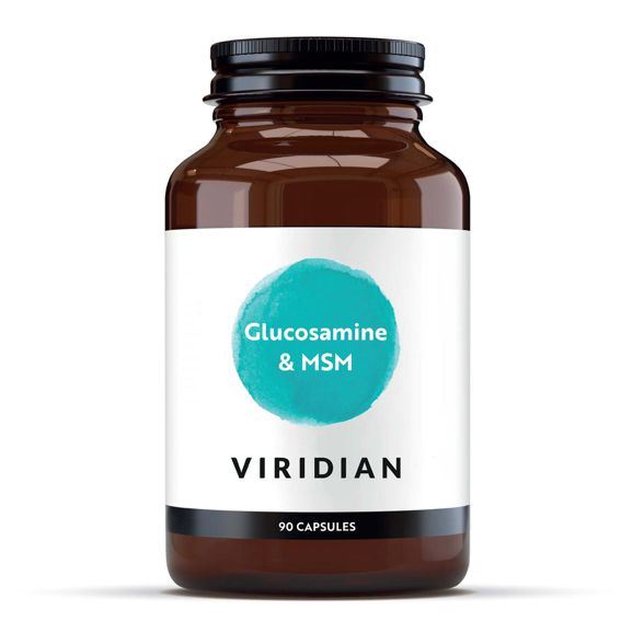 Viridian MSM Glucosamine Complex 90 kapslí – glukosamin sulfát 2KCl a MSM ve veganské formě