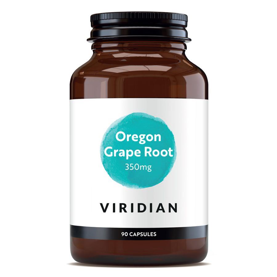 Viridian Nutrition Oregon Grape Root 90 kapslí – prášek z kořene mahónie cesmínolisté