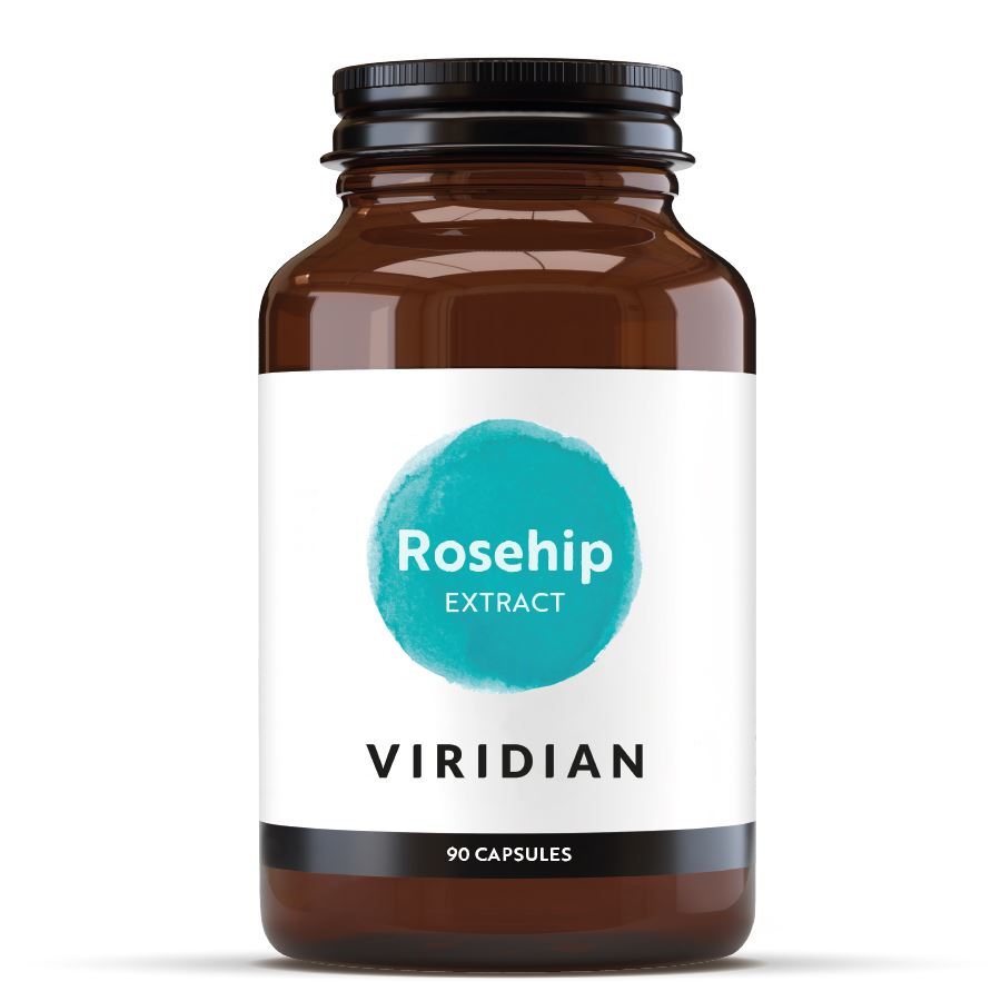 Viridian Nutrition Rosehip Extract 90 kapslí – šípek Rosa canina v prášku a extraktu