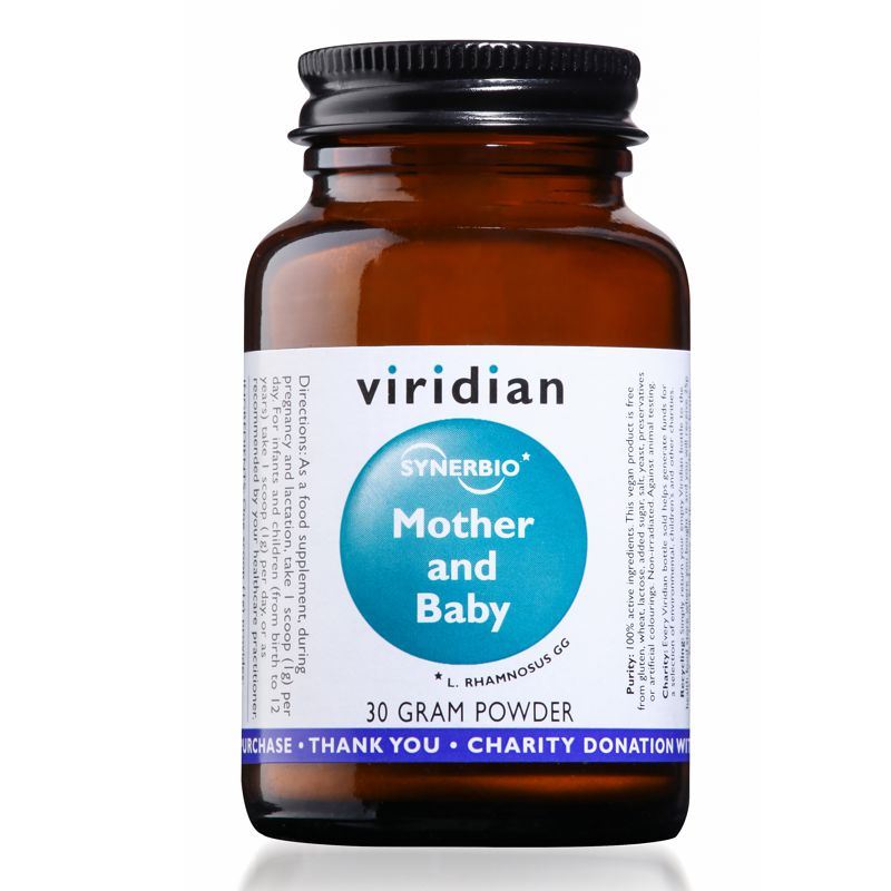 Viridian Nutrition Synerbio Mother and Baby 30 g – prášek s kulturou Lactobacillus rhamnosus GG