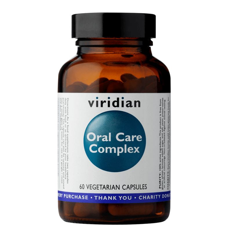 Viridian Nutrition Oral Care Complex 60 kapslí – komplex ústní péče s vitaminem C a koenzymem Q10
