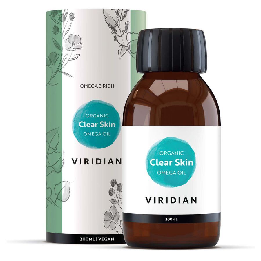 Viridian Clear Skin Omega Oil Organic 200 ml – BIO směs deseti rostlinných olejů