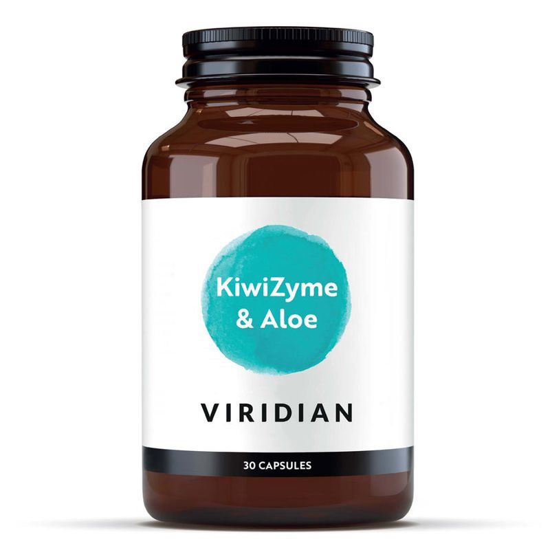 Viridian KiwiZyme 30 kapslí – extrakt z kiwi Digesten s aloe vera a fruktooligosacharidy