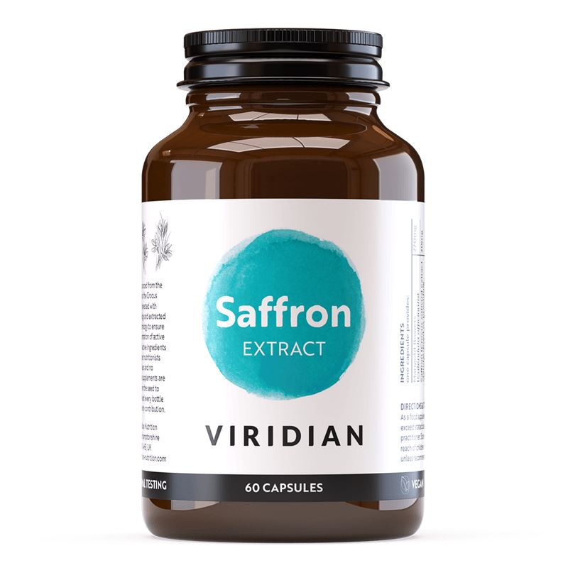 Viridian Saffron Extract 60 kapslí – doplněk stravy s extraktem ze šafránu a květem měsíčku lékařského