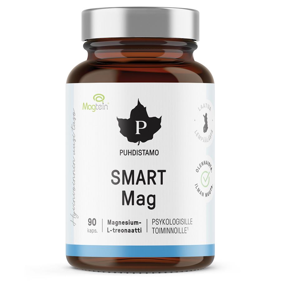 Puhdistamo Smart Mag Magtein 90 kapslí – doplněk stravy s L-threonátem hořečnatým