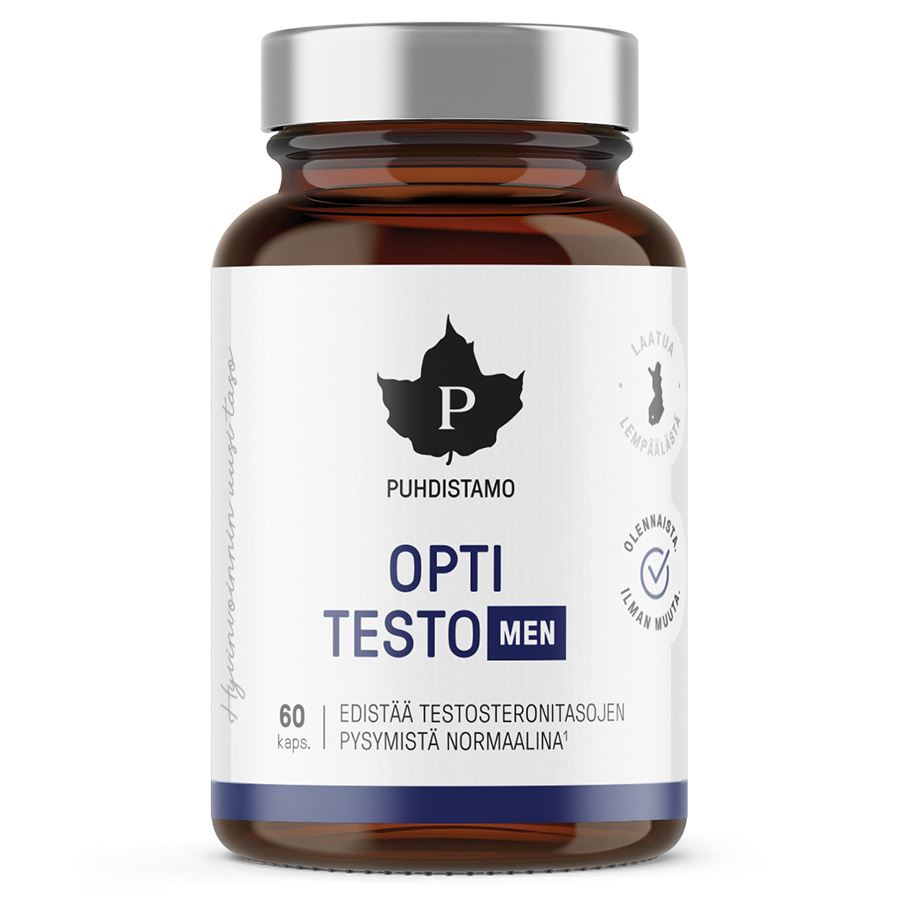 Puhdistamo Testo Opti Men 60 kapslí – doplněk stravy s pískavicí, zinkem a vitamínem B6