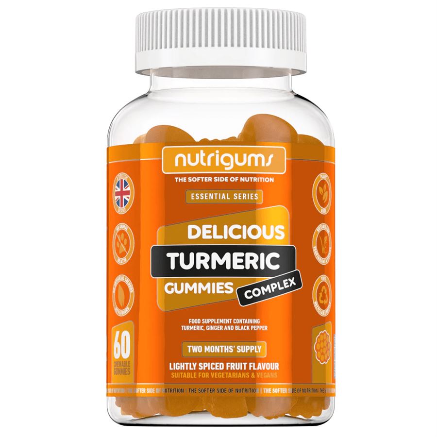 Nutrigums Turmeric Complex 60 želé – kurkuma, zázvor a černý pepř, doplněk stravy