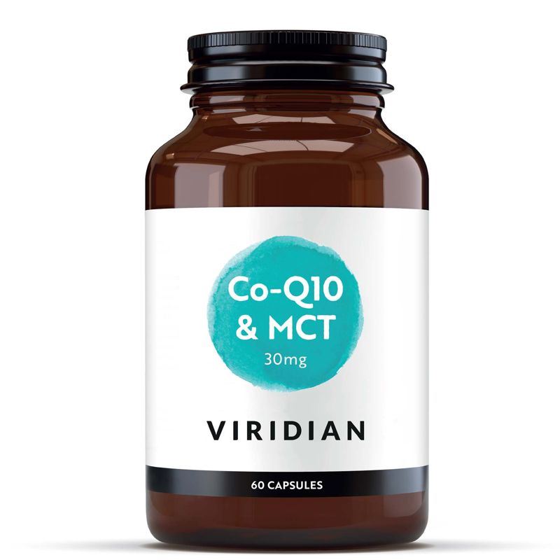 Viridian Co-enzym Q10 with MCT 60 kapslí – koenzym Q10 a MCT z kokosového oleje