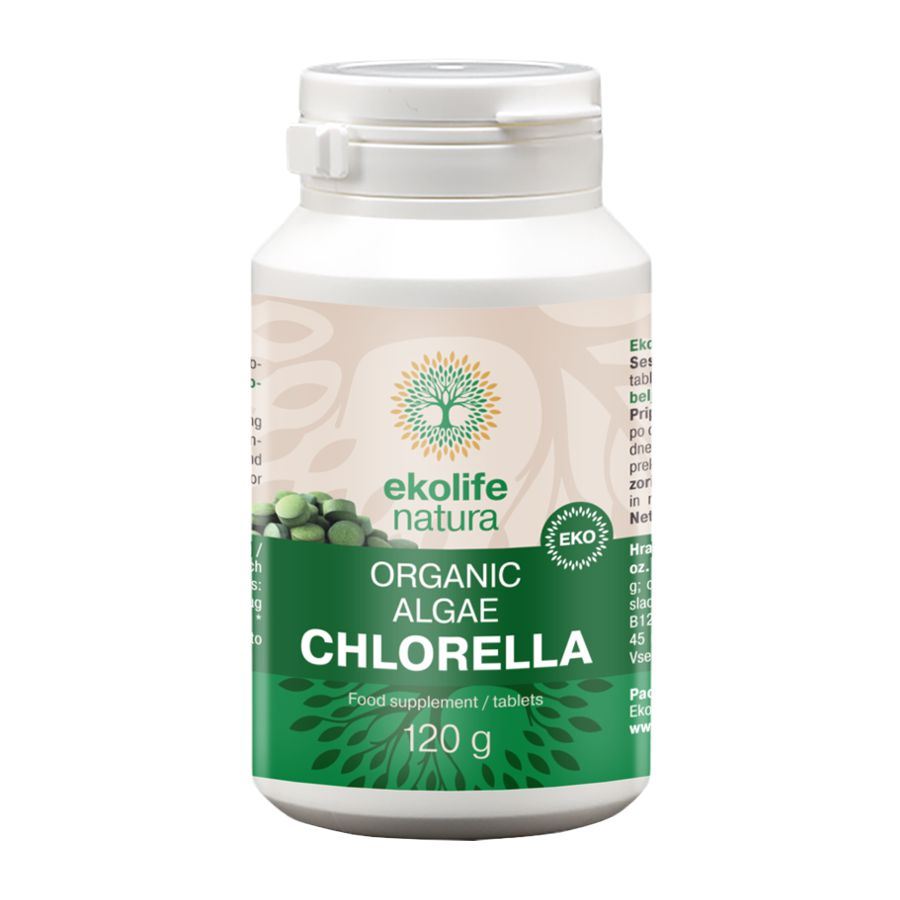 Ekolife Natura Algae Chlorella Organic 240 tablet – BIO řasa Chlorella vulgaris