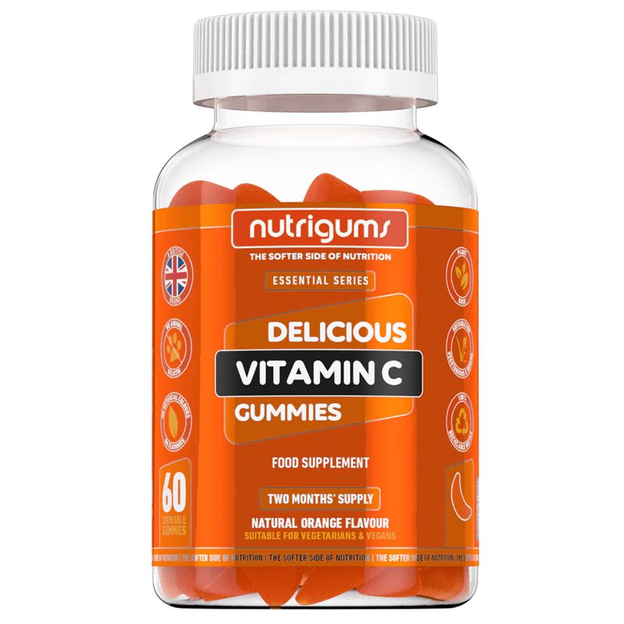 Nutrigums Vitamin C 60 gummies – žvýkací želé s vitamínem C a pomerančovou příchutí