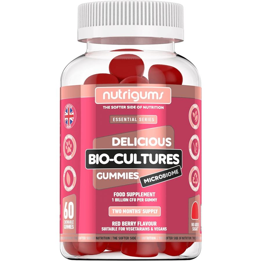 Nutrigums Bio-Cultures Microbiome 60 gummies – žvýkací želé s dvanácti kmeny biokultur