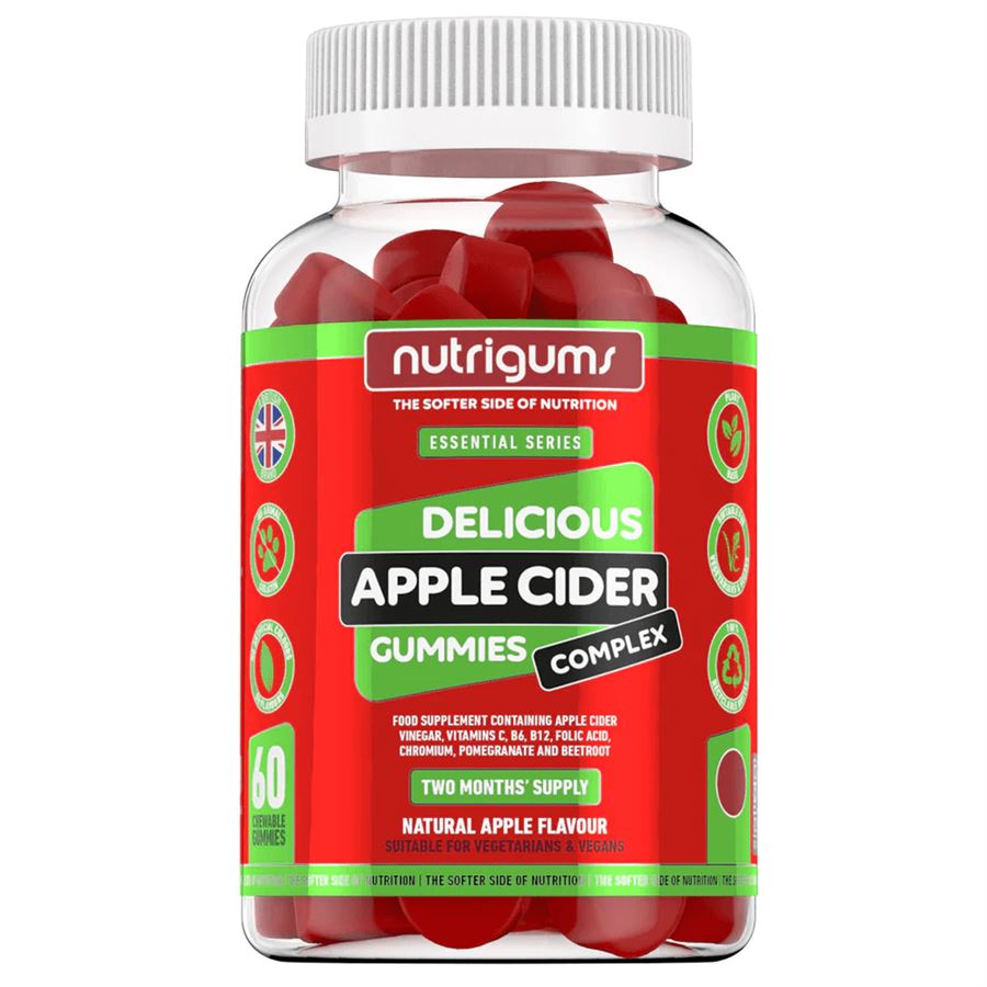 Nutrigums Apple Cider Complex 60 želé – žvýkací želé s jablečným octem