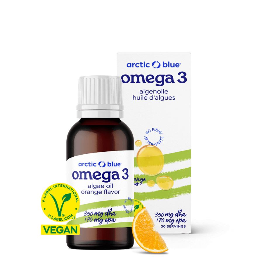 Arctic Blue Kids Vegan Omega 3 kapky 30 ml – veganský olej z mořské řasy pro děti od 1 roku