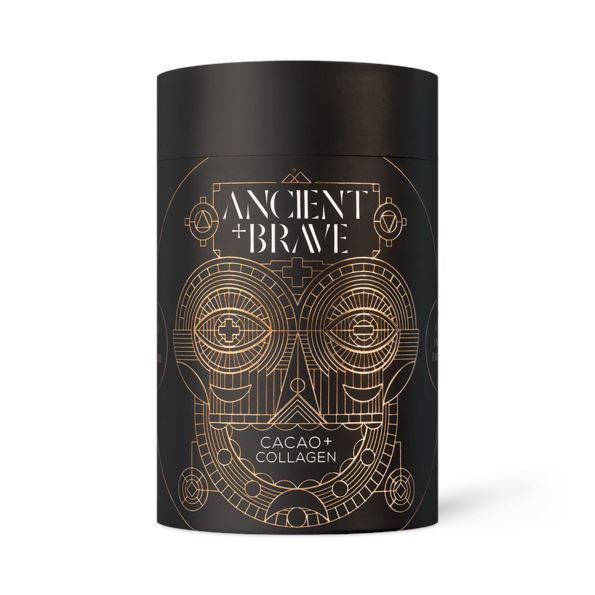 Ancient & Brave Cacao + Grass Fed Collagen 250 g – kakaová směs s hovězím kolagenem